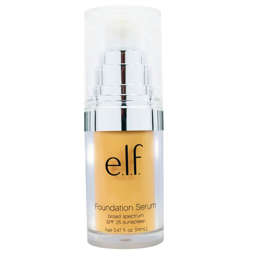 E.L.F. Cosmetics, Beautifully Bare, основа-сыворотка, широкий спектр SPF 25 солнцезащитный, очень светлый/светлый, 0,47 жидких унций (14 мл)