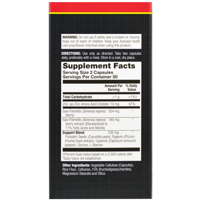 Natural Balance, Пальма сереноа плюс для мужчин, 100 капсул в растительной оболочке