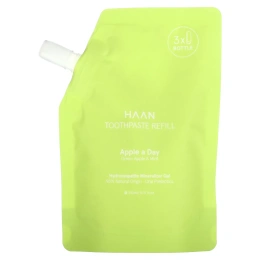 Haan, Toothpaste Refill, Apple A Day, зеленое яблоко и мята, 150 мл (5,07 жидк. унц.)
