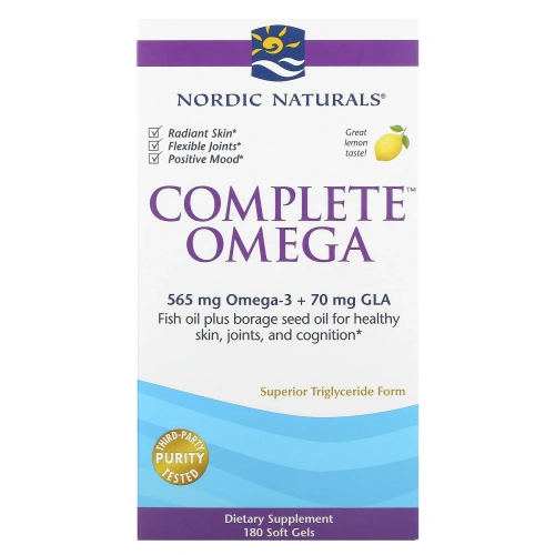 Nordic Naturals, Комплекс омега, со вкусом лимона, 1000 мг, 180 желатиновых капсул