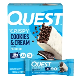 Quest Nutrition, протеиновый батончик, хрустящее печенье с кремом, 4 батончика по 52 г (1,83 унции)