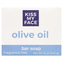 Kiss My Face, Мыло с оливковым маслом без отдушек (3-4 унции) 3 батончика