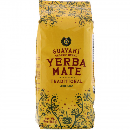 Guayaki, Мате, Листовой чай, 16 унций, (454 г)