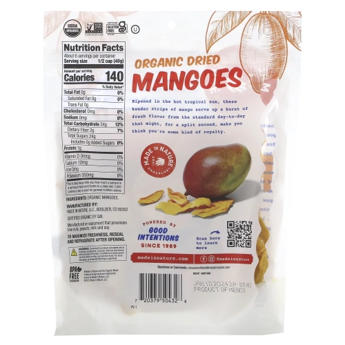 Made in Nature, Органические Mangoes Сладкий & Tangy Supersnack, 8 унций (227 г)