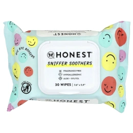 The Honest Company, Sniffer, пустышки, без отдушек, 30 салфеток