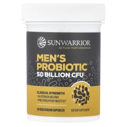 Sunwarrior, пробиотик для мужчин, 30 вегетарианских капсул