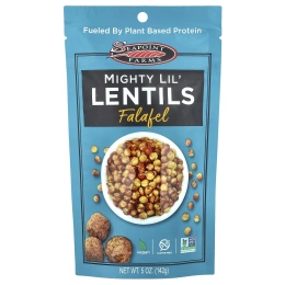 Seapoint Farms, Mighty Lil' Lil', чечевица, фалафель, 142 г (5 унций)