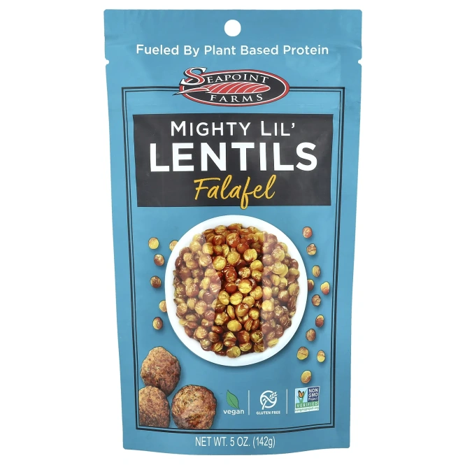 Seapoint Farms, Mighty Lil' Lil', чечевица, фалафель, 142 г (5 унций)