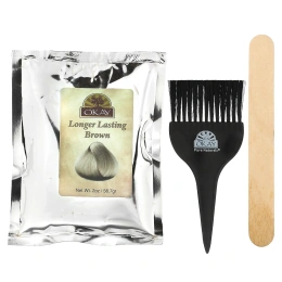 Okay Pure Naturals, Хна, стойкая краска для волос, коричневый, 56,7 г (2 унции)