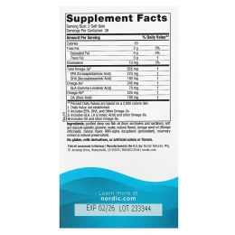 Nordic Naturals, Complete Omega, со вкусом лимона, 1000 мг, 60 гелевых капсул