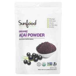 Sunfood, Порошок из амазонской асаи, 4 унции (113 г)