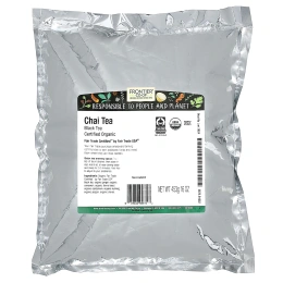 Frontier Co-op, органический чай чая, закупленный с учетом принципов справедливой торговли, 453 г (16 унций)
