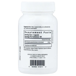 Vital Nutrients, ДГЭА (микронизированный), 25 мг, 60 веганских капсул