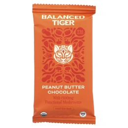 Balanced Tiger, протеиновый батончик, арахисовая паста и шоколад, 12 шт. по 44 г (1,55 унции)