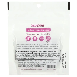 XyliDENT, Xylichew, натуральная черная солодка, 50 шт., 65 г (2,29 унции)