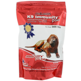 Aloha Medicinals Inc., K9 Immunity Plus, для собак весом более 70 фунтов (31,7 кг), таблетки со вкусом печени и рыбы, 90 жевательных таблеток