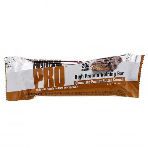 Universal Nutrition, Animal Pro, High Protein Training Bar, Chocolate Peanut Butter Crunch, 12 Bars, 2.0 oz (56 g)
