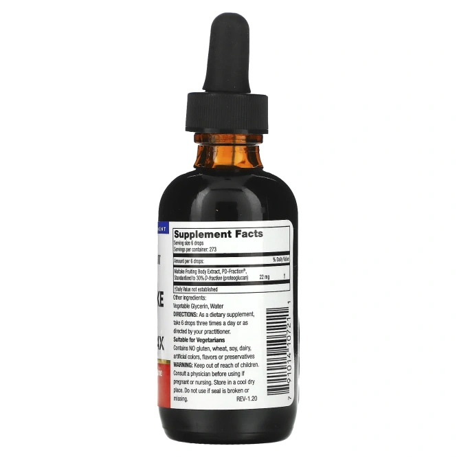 Mushroom Wisdom, Майтаке D-Fraction, Pro 4X, 60 мл