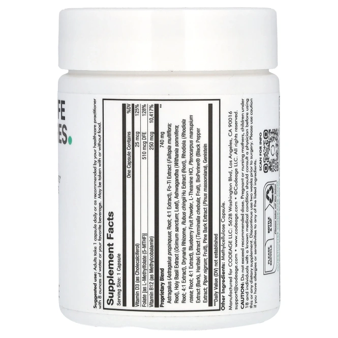 Codeage, Ultra Life Telomeres, 90 капсул