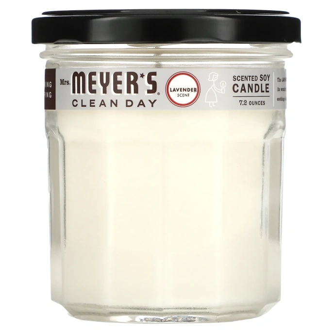 Mrs. Meyers Clean Day, Ароматические соевые свечи, с запахом лаванды, 7,2 унции