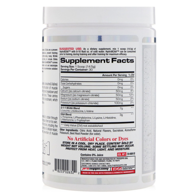 ProSupps, Hydro BCAA, клубника и киви, 15,3 унц. (435 г)