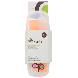 Zoli, Комплект вилка и ложка, +6 месяцев, Оранжевый, Комплект из 2 предметов