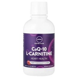 MRM Nutrition, коэнзим Q10, L-карнитин, вишня и гранат, 480 мл (16 жидк. унций)