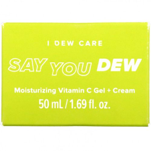 I Dew Care, Say You Dew, увлажняющий гель и крем с витамином C, 50 мл (1,69 жидк. Унции)