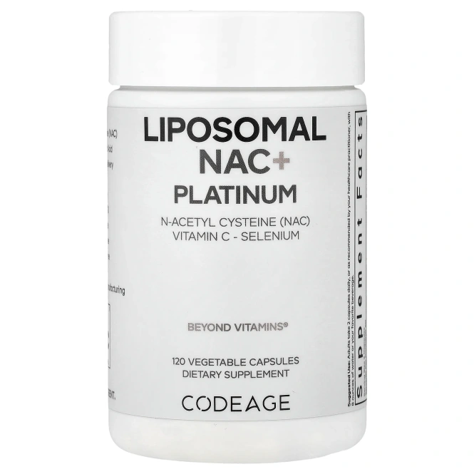 Codeage, Liposomal NAC+ Platinum, 120 растительных капсул