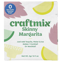 Craftmix, Skinny Margarita, 12 пакетиков, по 3 г (0,11 унции)