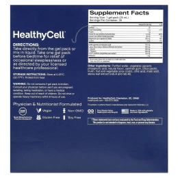 HealthyCell, REM Sleep, вишня, 30 гелевых пакетиков по 25 мл (0,84 жидк. Унции)