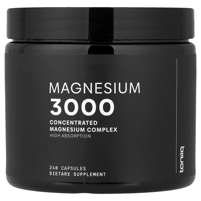 Toniiq, магний 3000, 240 капсул