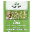 Organic India, Зеленый чай с тулси, 18 пакетиков, 34,2 г (1,21 унции)