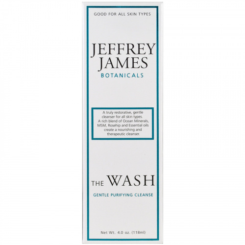 Jeffrey James Botanicals, The Wash, мягкое очищающее средство , 4.0 унции (118 мл)