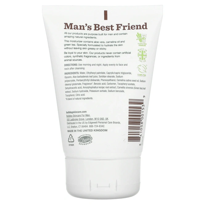 Bulldog Skincare For Men, Оригинальное увлажняющее средство, 100 мл