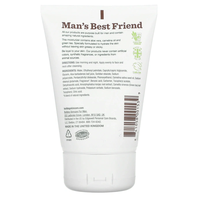 Bulldog Skincare For Men, Оригинальное увлажняющее средство, 100 мл