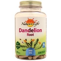 Nature's Life, Корень одуванчика (490 мг) 100 вег капсул