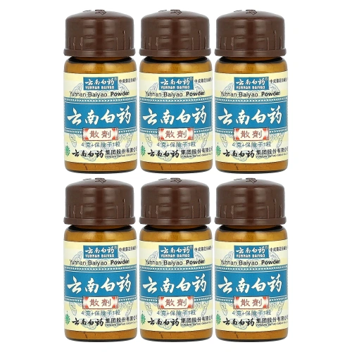Yunnan Baiyao, порошок, 6 флаконов по 4 г