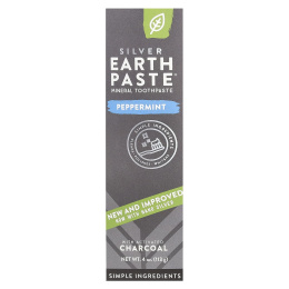 Redmond Trading Company, Earth Paste, Минеральная зубная паста, мятный уголь, 4 унции (113 г)