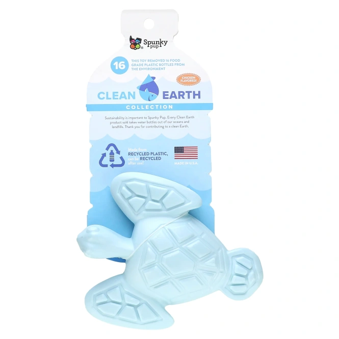 Spunky Pup, Clean Earth Hard Chews, Turtle, курица, 1 игрушка