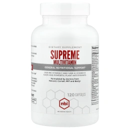 NBI, Supreme, мультивитамины, 120 капсул