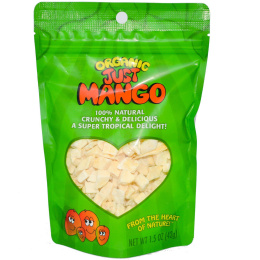 Karen's Naturals, Органическое манго сушеное Just Mango, закрывающаяся упаковка, 1,5 унции (42 г)