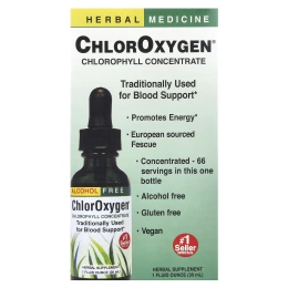 Herbs Etc., ChlorOxygen, концентрат хлорофилла без алкоголя, 1 жидкая унция (29,6 мл)