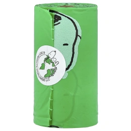 Original Poop Bags, Peanuts®, апельсин, 8 рулонов, 15 пакетиков в каждом