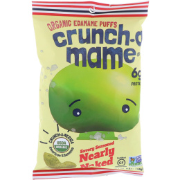 Crunch-A-Mame, Organic Edamame Puffs, Savory Seasoned Nearly Naked, 3.5 oz (99 g)