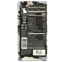 Endangered Species Chocolate, Овсяное молоко, кокос и миндаль + темный шоколад, 75% какао, 85 г (3 унции)