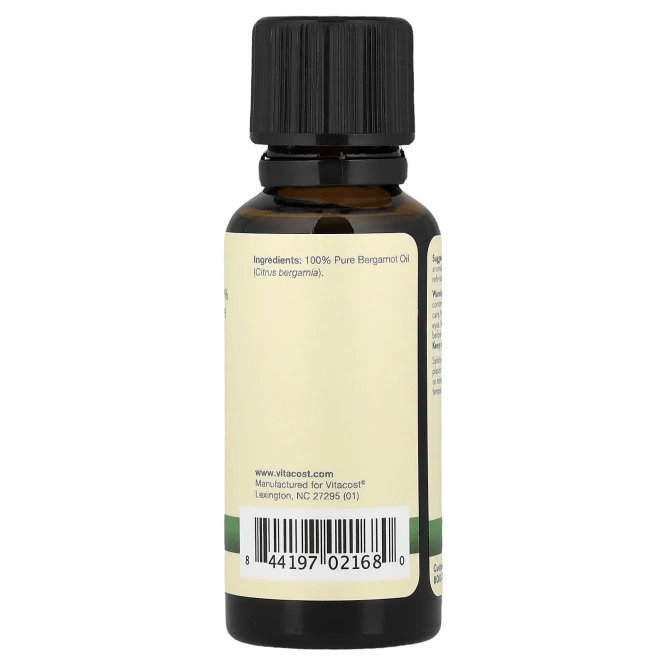 Vitacost, 100% чистое масло бергамота, 30 мл (1 жидк. унция)