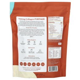 Further Food, Пептиды коллагена травяного откорма с грибами рейши, шоколад, 12 пакетиков по 23 г (0,81 унции)