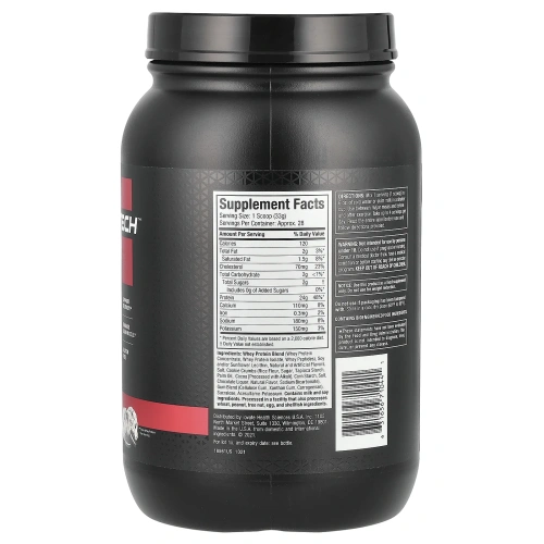 Muscletech, Nitro Tech, 100% Whey Gold, сывороточный протеин, печенье с кремом, 1,00 кг (2,21 фунта)