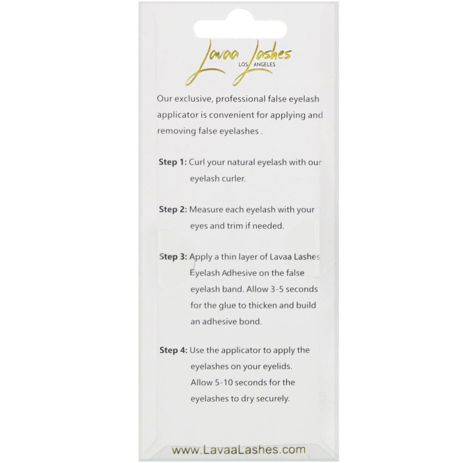 Lavaa Lashes, Аппликатор для ресниц, золотистый, 1 шт.